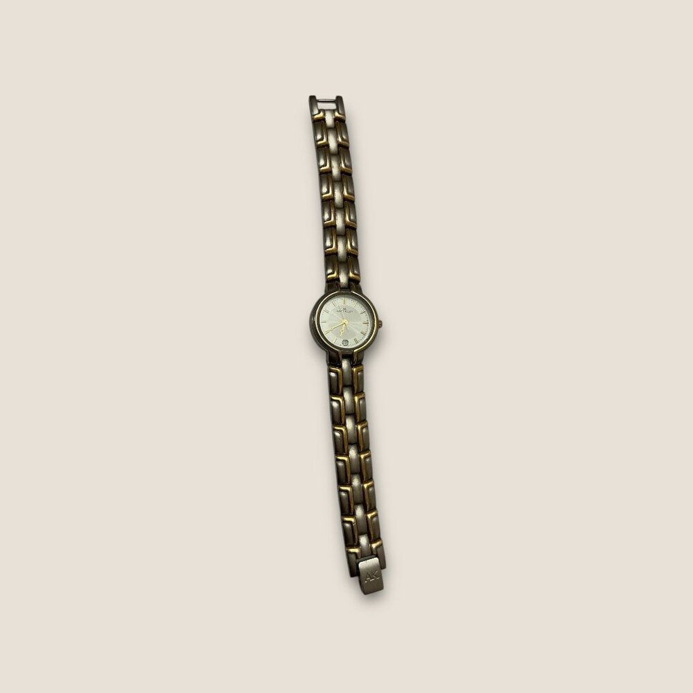 Vintage Ann Klein Womens Dainty Silver Watch 6.5" Link Bracelet Quartz - Picture 3 of 6